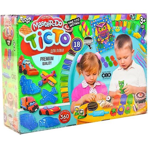 Тісто для ліпки "Master Do" коробка Люкс 18 кольорів 20г TMD-03-05