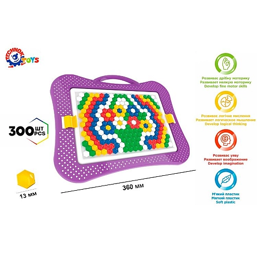 Мозаїка барвиста ТехноК 300 фішок 4722
