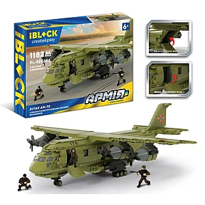 Конструктор IBLOCK Армія "Військовий Літак АН-70" 1182 деталі PL-921-394
