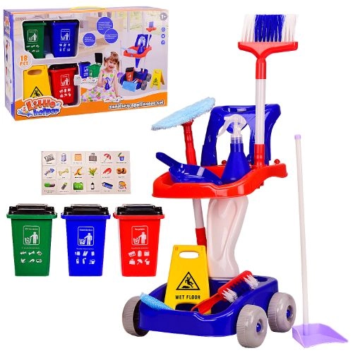 Игровой набор Генеральная уборка Тележка и 11 предметов 998-7