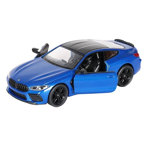 Машинка металева Kinsmart 1:38 BMW M8 Competition Coupe KT5425W інерційна, двері відчиняються / синій