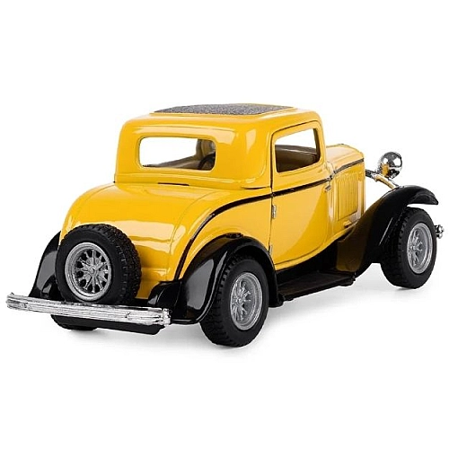 Машинка металева Kinsmart 1:34 1932 Ford 3-Window Coupe KT5332W / Жовтий