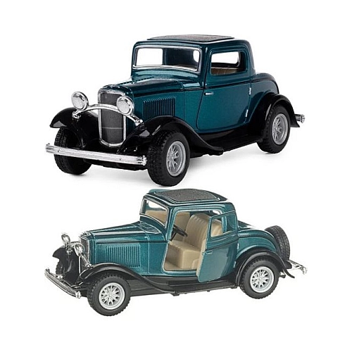 Машинка металева Kinsmart 1:34 1932 Ford 3-Window Coupe KT5332W / Зелений