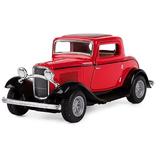 Машинка металева Kinsmart 1:34 1932 Ford 3-Window Coupe KT5332W / Червоний