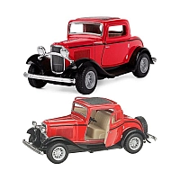 Машинка KT 5332 W метал 1932 Ford 3-Window Coupe Колір червоний