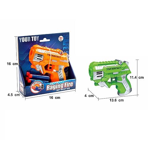 Іграшковий Бластер 357-3 з Безпечними Поролоновими Зарядами