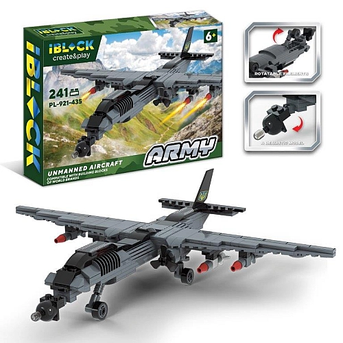 Конструктор IBLOCK Армія, БПЛА 241 деталь PL-921-435