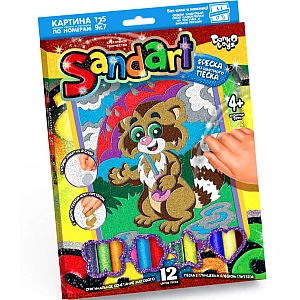 Фреска – картина из песка Sand Art Енот SA-01-02