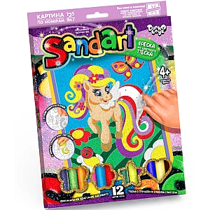 Фреска – картина из песка Sand Art Пони SA-01-04