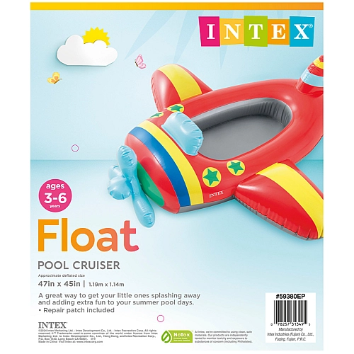 Човен дитячий надувний INTEX 59380NP Літак Pool Cruisers, від 3-6 років