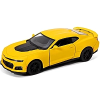 Машинка металева Kinsmart 1:38 2017 Chevrolet Camaro ZL1 KT5399W інерційна, двері відчиняються / Жовтий