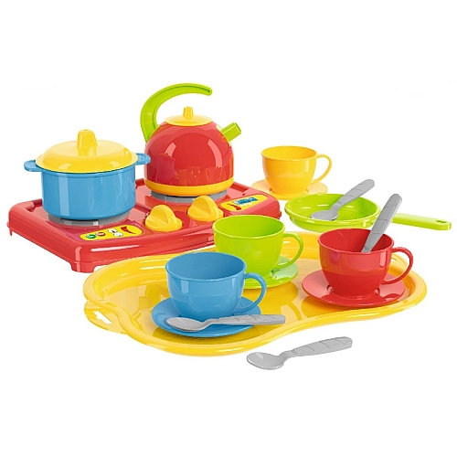 Игрушечный набор посуды 19 предметов 1554