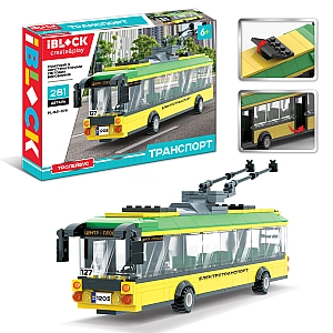 Конструктор IBLOCK Тролейбус 281 деталь PL-921-379