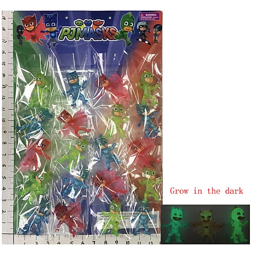 Фігурки «Герої в масках» (PJ Masks) BW778005G Світяться в темряві (20 шт. на листі)