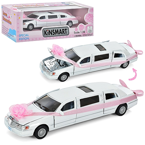 Коллекционная модель автомобиля Lincoln Limousine с свадебным декором KT7001WW