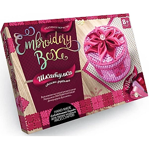 Творчий набір: Вишивка та декорування скриньки Embroidery Box EMB-01-01