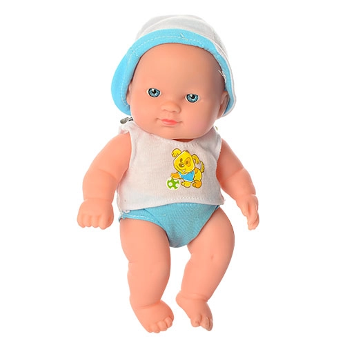 Лялька пупс Крихітка Малятко 20см - Голубий принт 205-N