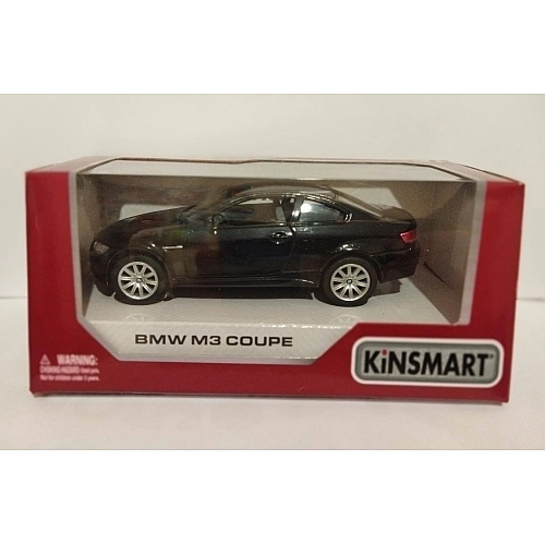 Масштабна модель Kinsmart BMW M3 Coupe 1:36 KT5348W (чорна)