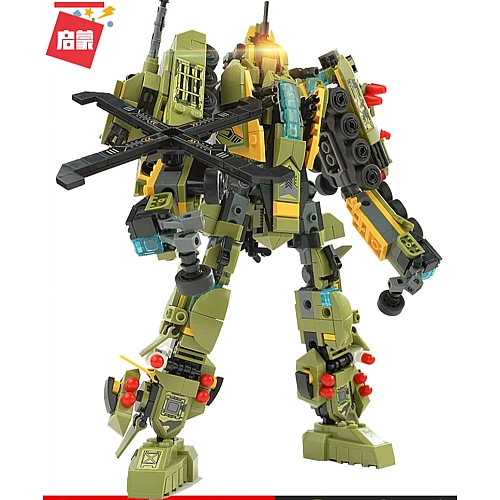 Игровой Набор Конструктор Qman 6в1: Военные Транспортные Средства - Робот 777 деталей 41108