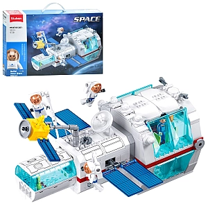 Конструктор Sluban M38-B1201 SPACE Базовий модуль Космічної Станції 502 деталі