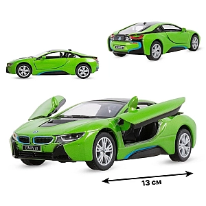 Машинка металева Kinsmart 1:36 BMW i8 інерційна KT5379WA Зелений