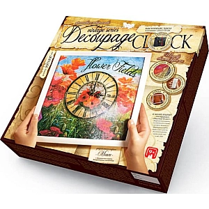 Набір Годинник з рамкою DKС-01-04 Маки