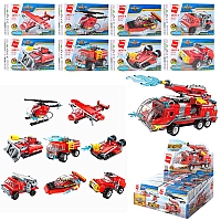 Конструктор Qman 8в1 Пожежна техніка, 1805