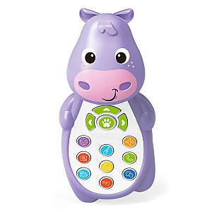 Інтерактивний музичний телефон 'Милий бегемотик' з піснями та віршами (M5773C, Українською мовою)
