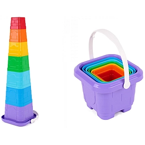 Пирамидка Пасочки для игры в песочнице Сказочный замок 6979