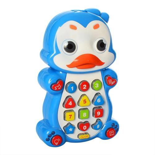 Музична іграшка телефон "Пінгвін" з проєктором, казками та віршами LIMO TOY (7614UA)