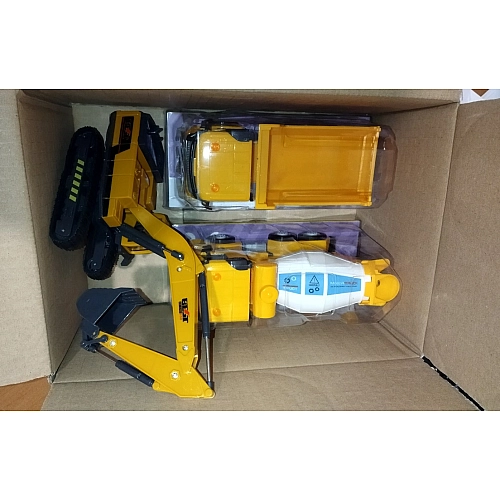 Будівельний комплект 3-в-1: Екскаватор, Самоскид, Бетонозмішувач 706-998