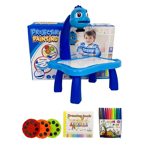 Дитячий проектор для малювання зі столиком Projector Painting, синій