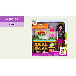 Лялька типу Барбі арт. JX200-69 (24шт/2) з аксесуарами, короб. 34 * 8 * 35 см, р-р іграшки - 29 см