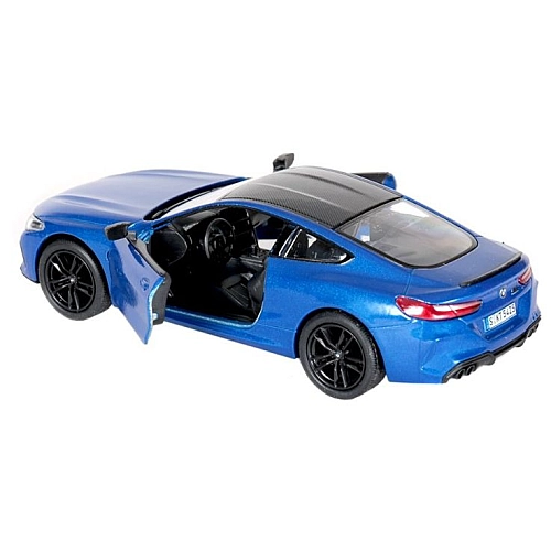Машинка металева Kinsmart 1:38 BMW M8 Competition Coupe KT5425W інерційна, двері відчиняються / синій