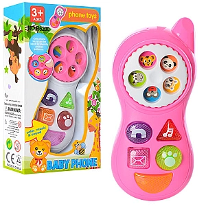 Іграшковий телефон B6200 з музикою та підсвіткою для дітей