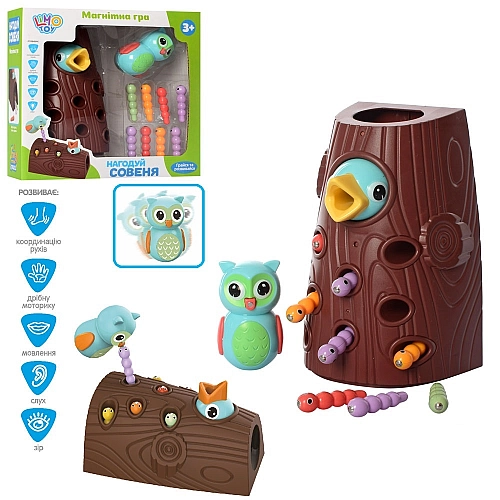 Гра Нагодуй пташеня FT 0017, магнітна, пташка, гусениці