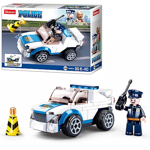 Конструктор Sluban Police: Патрульна машина, 90 деталей