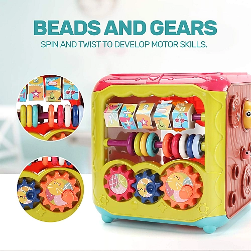Розвиваюча іграшка для малюків Ігровий центр 6в1 Куб-сортер FT 0029 AB