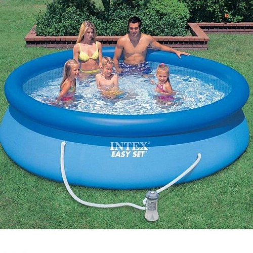 Надувний круглий басейн Intex 28118NP Easy Set 305х61 см з фільтр-насосом