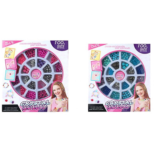 Бісер 11454-55 намистини, 2 види, в коробці 27-30-3см