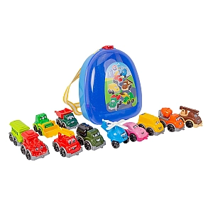 Іграшка "Транспорт Міні ТехноК" набір машинок у рюкзаку 9253