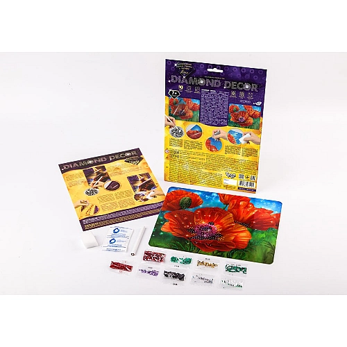 Алмазна картина DIAMOND DECOR Маки DD-01-04