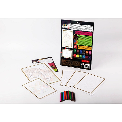Творчий набір для розмальовки олівцями за номерами PBN-01-07