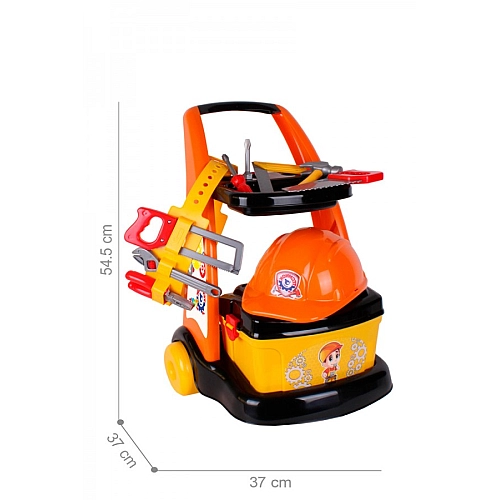 Ігровий набір інструментів ТехноК з возиком і каскою (арт. 6511) для дітей
