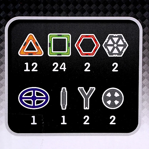 Магнітний конструктор IBLOCK "Колесо огляду", 46 деталей - цікаві ігри для дітей!