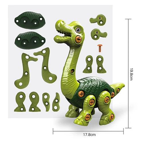 Винтовой конструктор с дрелью и отверткой "Собери своего динозавра" 3169-36