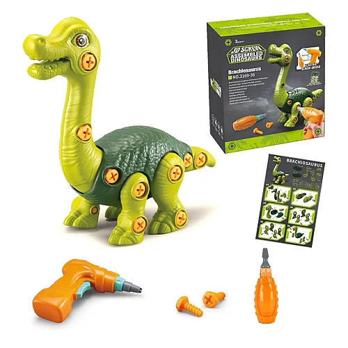 Винтовой конструктор с дрелью и отверткой "Собери своего динозавра" 3169-36