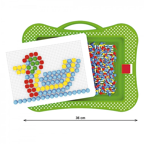 Мозаика 5 ТехноК (арт. 3374) на 240 деталей (13 мм) в кейсе-саквояже для детей от 5 лет