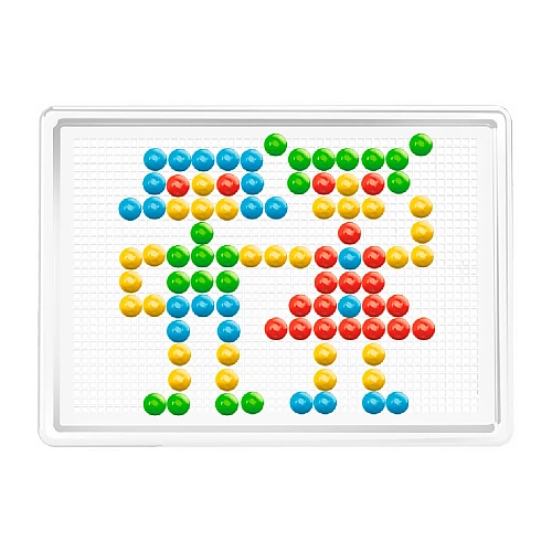 Мозаика 5 ТехноК (арт. 3374) на 240 деталей (13 мм) в кейсе-саквояже для детей от 5 лет