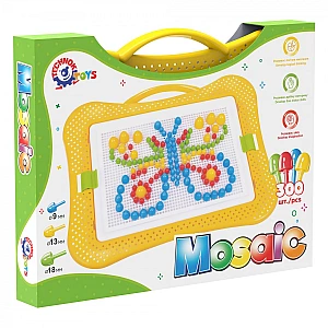 Мозаїка 7 ТехноК (арт. 2100) — набір 300 фішок різного розміру (9, 13, 18 мм) у кейсі